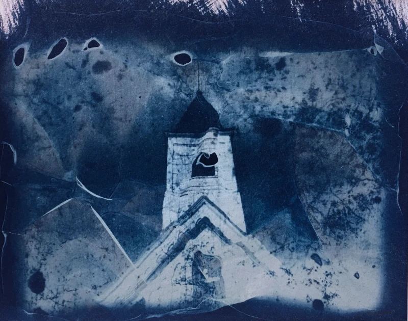 Untitled, cyanotype print