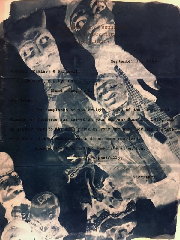 Untitled, cyanotype print