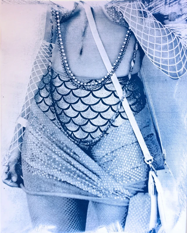 Waist, cyanotype print