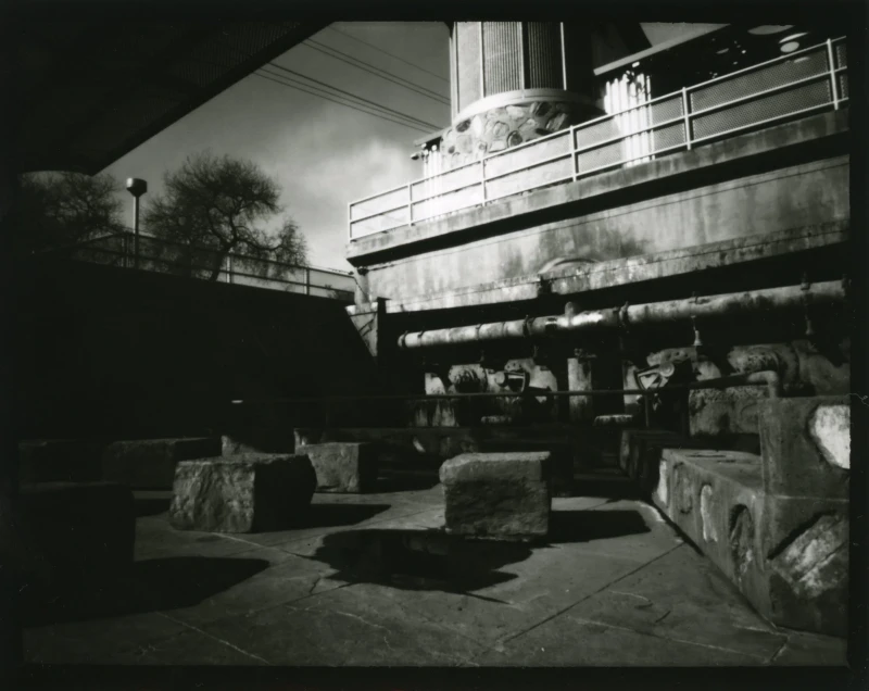 Waterfall, pinhole print
