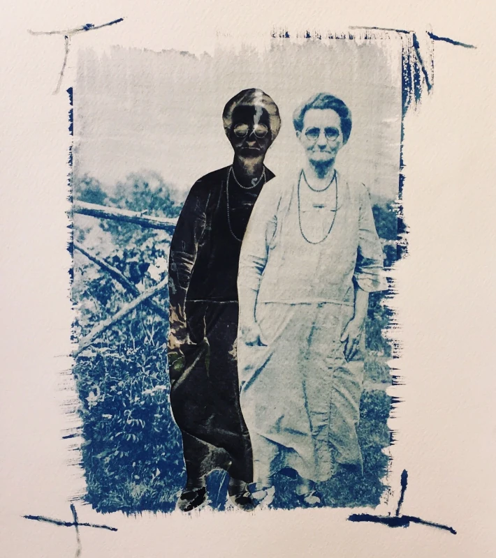 Untitled, cyanotype print